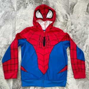 Kids Spider-Man Costume Jacket Hoodie, Size 8